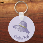 Handgezogener Strohhalm-Schlüsselanhänger Schlüsselanhänger (Vorderseite)