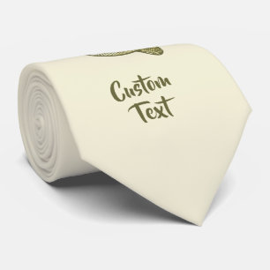 Handgezogener Strohhut Gelb Krawatte