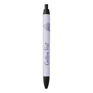 Handgezogener Strohhut Lilac Kugelschreiber