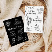 Handgezogener Toast an der Küste Einladung