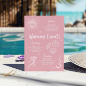 Handgezogener Toast an der Küste invi Einladung