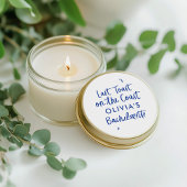 Handgezogener Toast an der Küste Runder Aufkleber