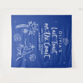 Handgezogener Toast an der Küste Wandteppich (Vorderseite (Horizontal))