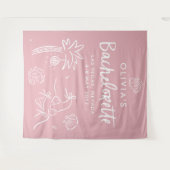 Handgezogener Toast an der Küste Wandteppich (Vorderseite (Horizontal))