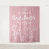 Handgezogener Toast an der Küste Wandteppich (Vorderseite)