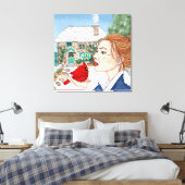 Handgezogener Wintertag Leinwanddruck (Insitu (Schlafzimmer))