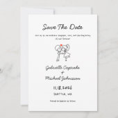 Handgezogener Zeichnend handgeschriebener Doodle S Einladung (Vorderseite)