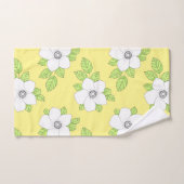 Handgezogenes Anemone Blume Muster Badetuch Set (Handtuch)