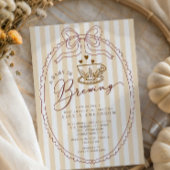 Handgezogenes Baby Braut Babydusche Einladung