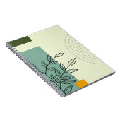 handgezogenes Blatt-Element Spiral-Foto-Notebook Notizblock (Rechte Seite)