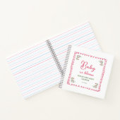 Handgezogenes Blütenbaby in der Blütendusche Notizblock (Innenseite)