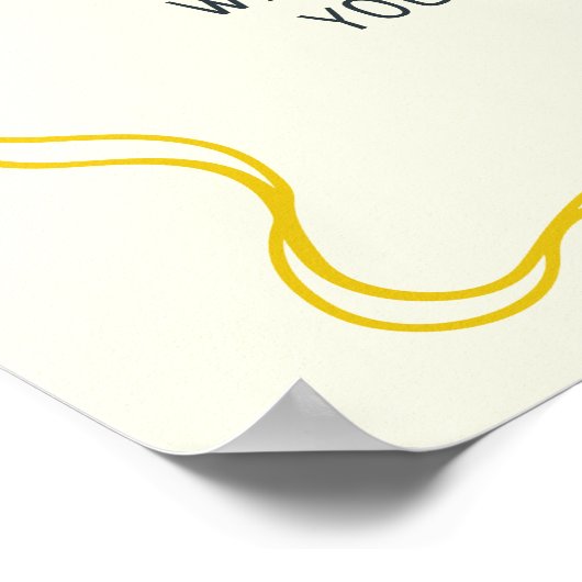 Handgezogenes Brautparty Hauptpresse Willkommen Poster (Ecke)