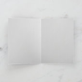 Handgezogenes Cyanus-Floral-Muster Leere Karte (Innenseite)