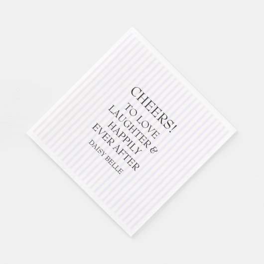 Handgezogenes Doodle-Brautparty Lila Serviette (Ecke)