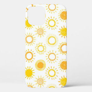 Handgezogenes Doodle-Sonnen-Muster Case-Mate iPhone Hülle
