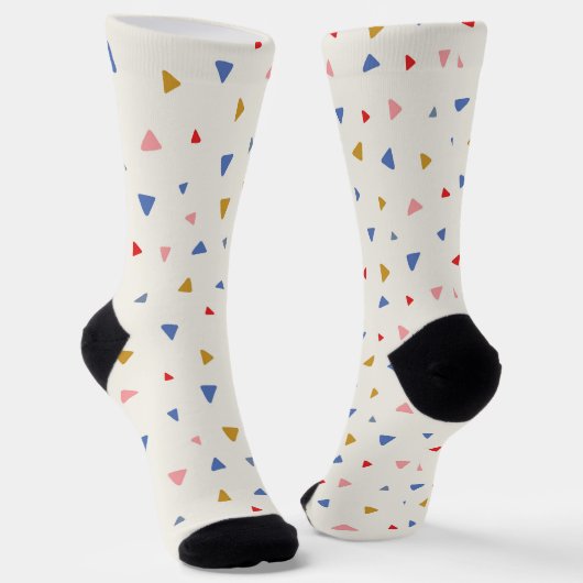 Handgezogenes Dreieck-Muster Socken (Gewinkelt)