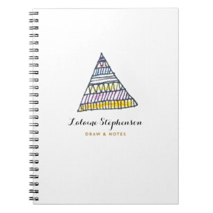 handgezogenes Dreieck Notizblock