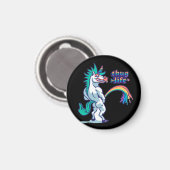 handgezogenes Einhornpissen Magnet (Vorderseite/Rückseite)