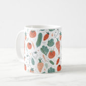 Handgezogenes Gemüse Kaffeetasse (Vorderseite Links)