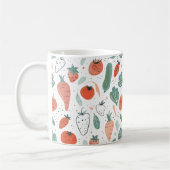Handgezogenes Gemüse Kaffeetasse (Links)