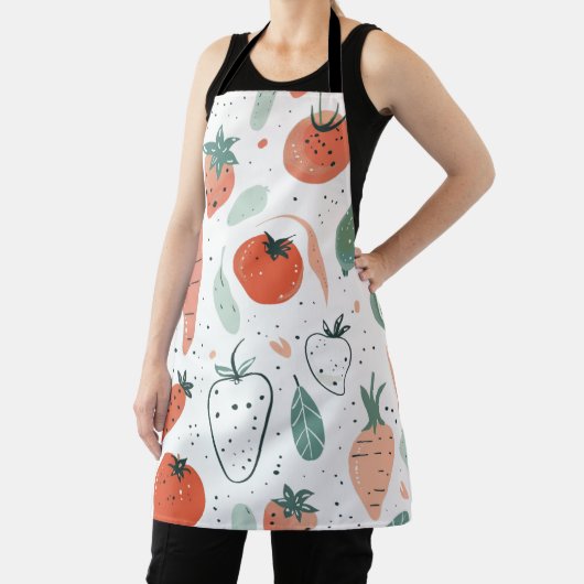 Handgezogenes Gemüse Schürze (InSitu)