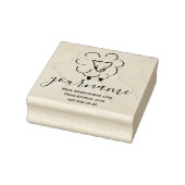 Handgezogenes, geschmeidiges Schaf Gummistempel (Stempel)