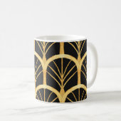 Handgezogenes Gold Imitation Wasserfarbe Kaffeetasse (VorderseiteRechts)