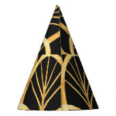 Handgezogenes Gold Imitation Wasserfarbe Partyhütchen (Rückseite)