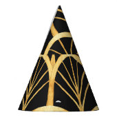 Handgezogenes Gold Imitation Wasserfarbe Partyhütchen (Links)