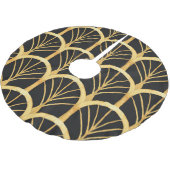 Handgezogenes Gold Imitation Wasserfarbe Polyester Weihnachtsbaumdecke (Schrägansicht)