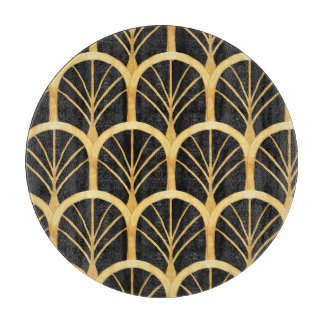 Handgezogenes Gold Imitation Wasserfarbe Schneidebrett