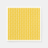 Handgezogenes goldenes Weizenmuster Serviette (Vorderseite)