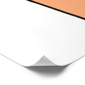 Handgezogenes Hand Waving a Rainbow Flag Poster (Ecke)