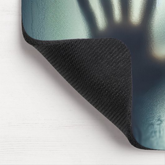 Handgezogenes Herz auf Nassglas Mousepad (Ecke)