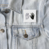 Handgezogenes Herz Doodled Hands Button (Beispiel)