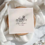 handgezogenes Hochzeitsfutter Serviette<br><div class="desc">Die mediterrane inspirierte Hochzeitsserviette,  eine perfekte Mischung aus Eleganz,  Charme und Laune,  um den Ton für Ihren besonderen Tag zu Set. Diese Servietten,  die eine zarte,  von Hand gezeichnet Illustration von Hochzeitsnahrung in einem neutralen Schatten von Kohle enthalten,  erinnern an die ruhige Schönheit und zeitlose Romantik des Mittelmeers.</div>