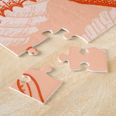 Handgezogenes Meer: Vintages Muster Puzzle (Seite)