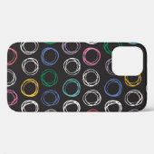 Handgezogenes Muster mit bürstenbehafteten Linien, Case-Mate iPhone Hülle (Rückseite (Horizontal))
