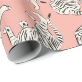 Handgezogenes, nahtloses Muster, große Katzen in D Geschenkpapier (Rolleneckpunkt)