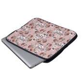 Handgezogenes, nahtloses Muster mit schön Laptopschutzhülle (Vorne Knopf)