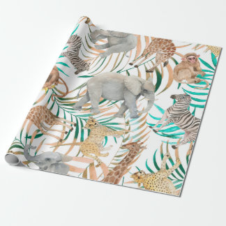 Handgezogenes, nahtloses Muster mit Wasserkohle Geschenkpapier