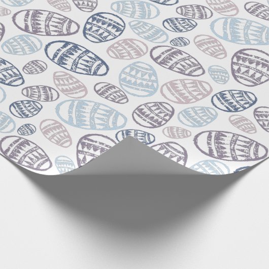 Handgezogenes Ostereier-Muster-Packpapier Geschenkpapier (Ecke)