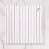 Handgezogenes pinkes Baby an Bord Babydusche Geschenkanhänger (Rückseite)