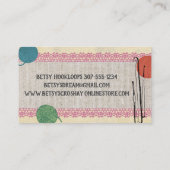 Handgezogenes Shabby Chic Visitenkarte (Rückseite)