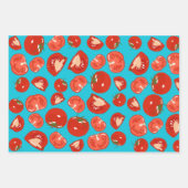 Handgezogenes Tomatenwackelpapier Geschenkpapier Set (Vorderseite 3)