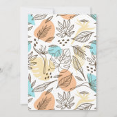 Handgezogenes tropisches Muster Einladung (Vorderseite)