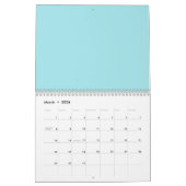 Handgezogenes tropisches Muster Kalender (Mär 2026)