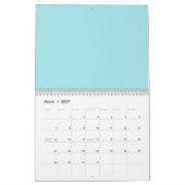 Handgezogenes tropisches Muster Kalender (Mär 2027)