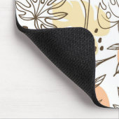 Handgezogenes tropisches Muster Mousepad (Ecke)