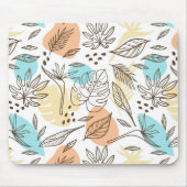 Handgezogenes tropisches Muster Mousepad (Vorne)